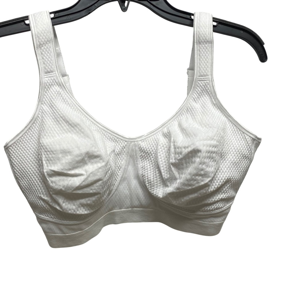 ABC Massage Bra Signature Collection White Mastectomy Bra Style 525 Size 40D NWT